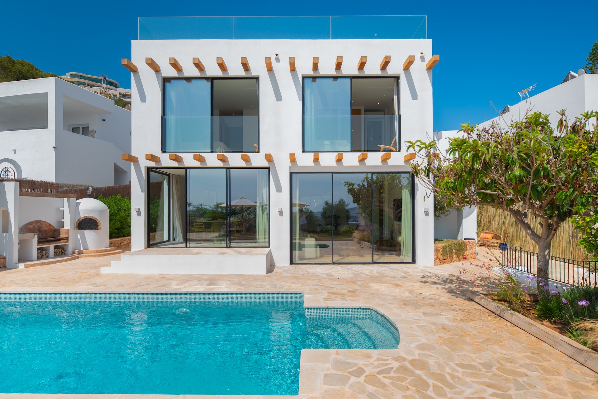 Resa estates Ibiza for sale modern villa martinet views main house .jpg